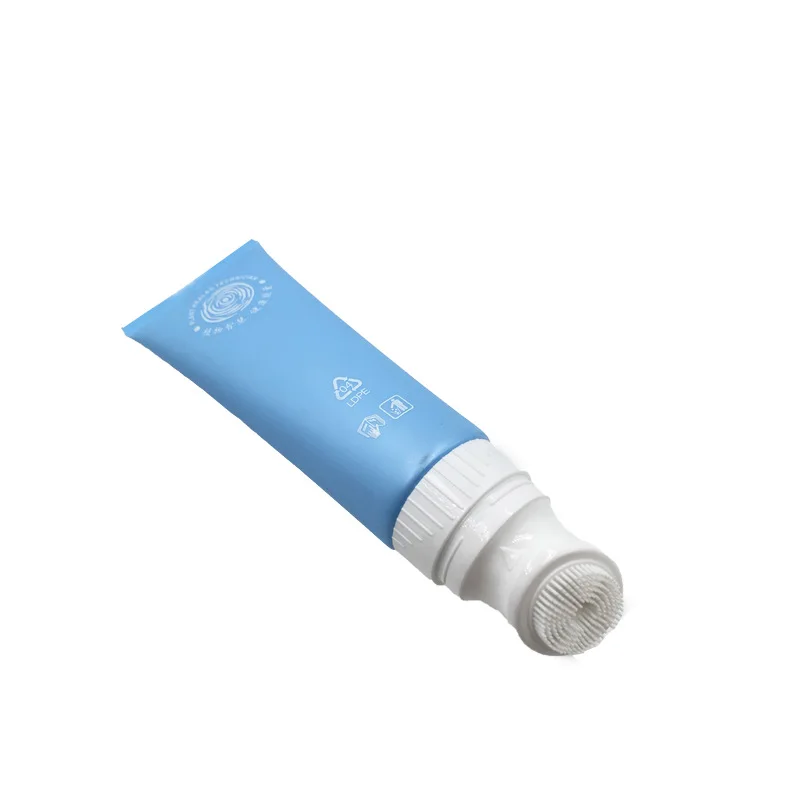 80-450ml face clean tube soft rubber brush massage facial cleanser tube 100ml cosmetic packaging tube container