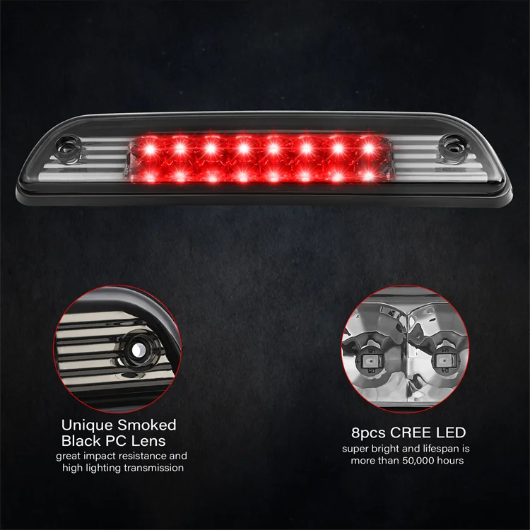 Red Color High Mounted Stop Lamp Rear Tail Light For 1995-2017 Toyota Tacoma