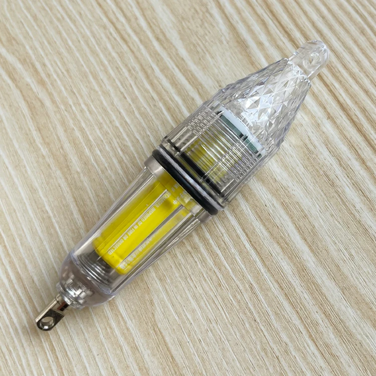 LED Underwater Fishing Light LED Fish Lighting Attractor Light Fish 12 Cm RED Plastic IP67 OEM