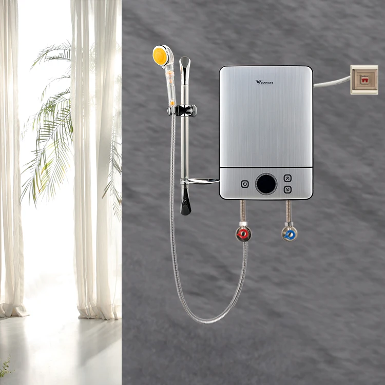 
Hannover new style 220v-240v electric instant tankless hot water shower heater geyser with digital display 