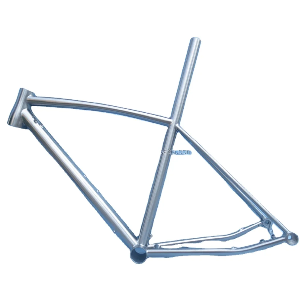 New products First Grade 700C titanium ISP road bike frame with hydraulic disc brake and tapered headtube 142x12 thru alex