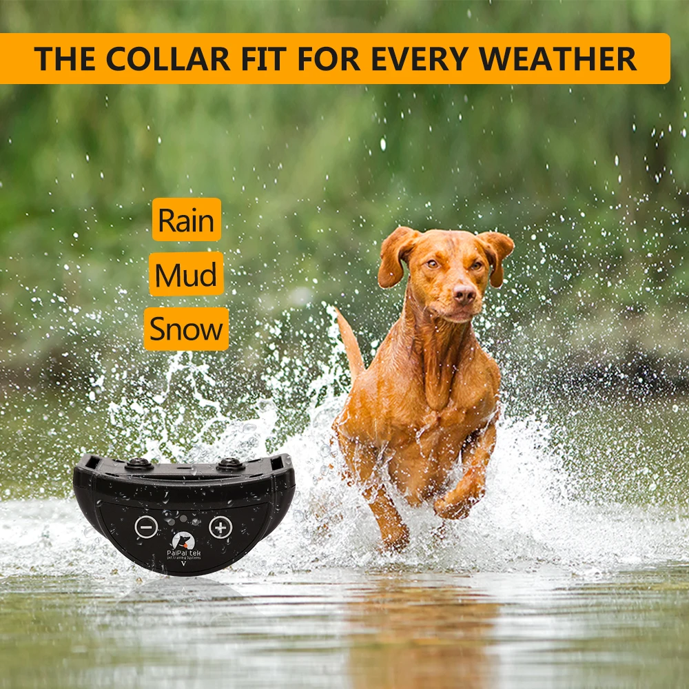 waterproof electronic bark shock dog training collar dog bark control devices