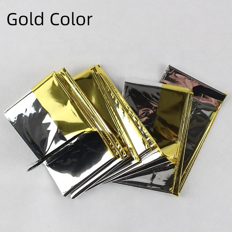 Hot Sell Emergency Thermal Blanket Mylar Thermal Blankets Heat Sheets For Hiking Marathon Running First Aid Kits Bug Out Outdoor