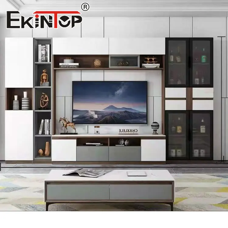 Ekintop living room furniture center table and tv stands wall mounted tv stand led tv wall stand