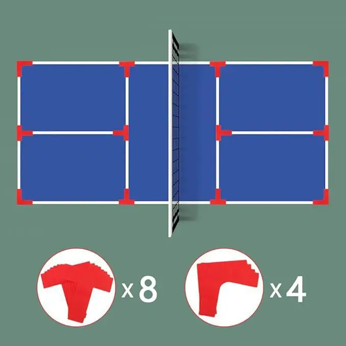 4L 8T Pickleball Court Marking Kit Tape Tennis Lines Marker