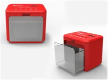 Desktop Paper Shredder 3 Sheet Cross Cut Paper Shredder Low Noise Mini Shredder