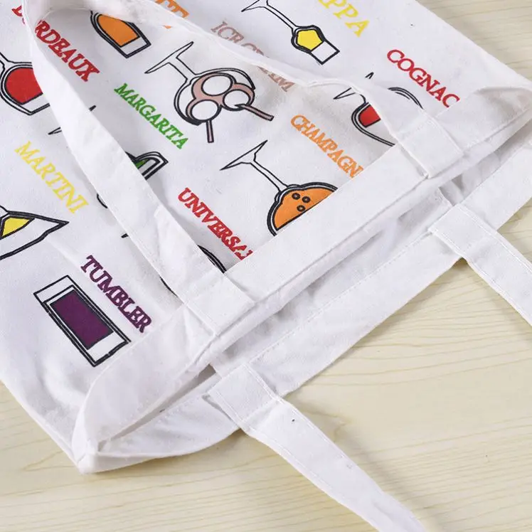 Promotional Cheap Eco Custom Canvas Cotton Shopping Bags with logo print