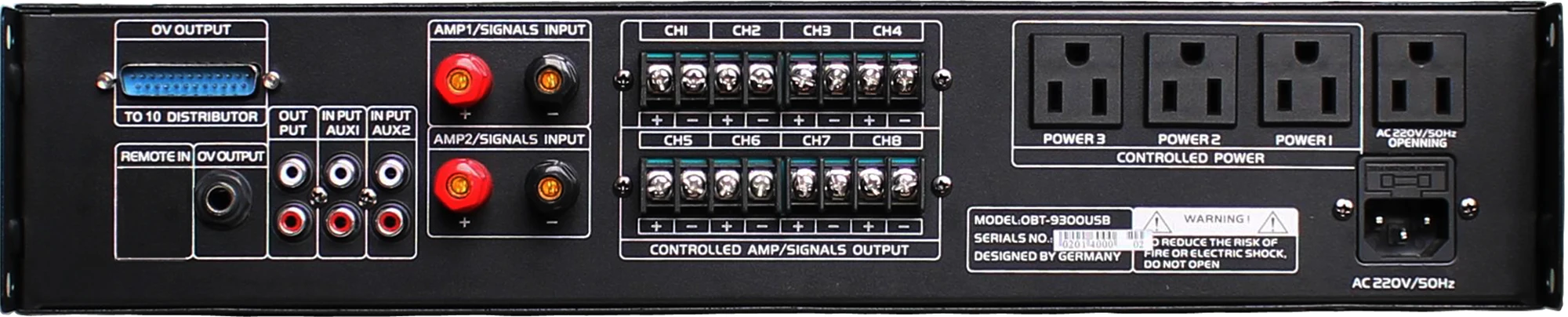 Obt-9300 Usb Automatic School Bell Timing Sound Effect Controller for School Education System in Public Address System