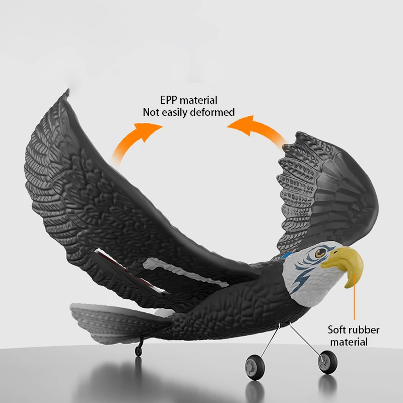 Newest Design 2.4GHz 2CH Remote Control Aircraft Toy Bionic Animals Eagle RC Flying Bird Airplanes Easy to Fly Eagle Glider