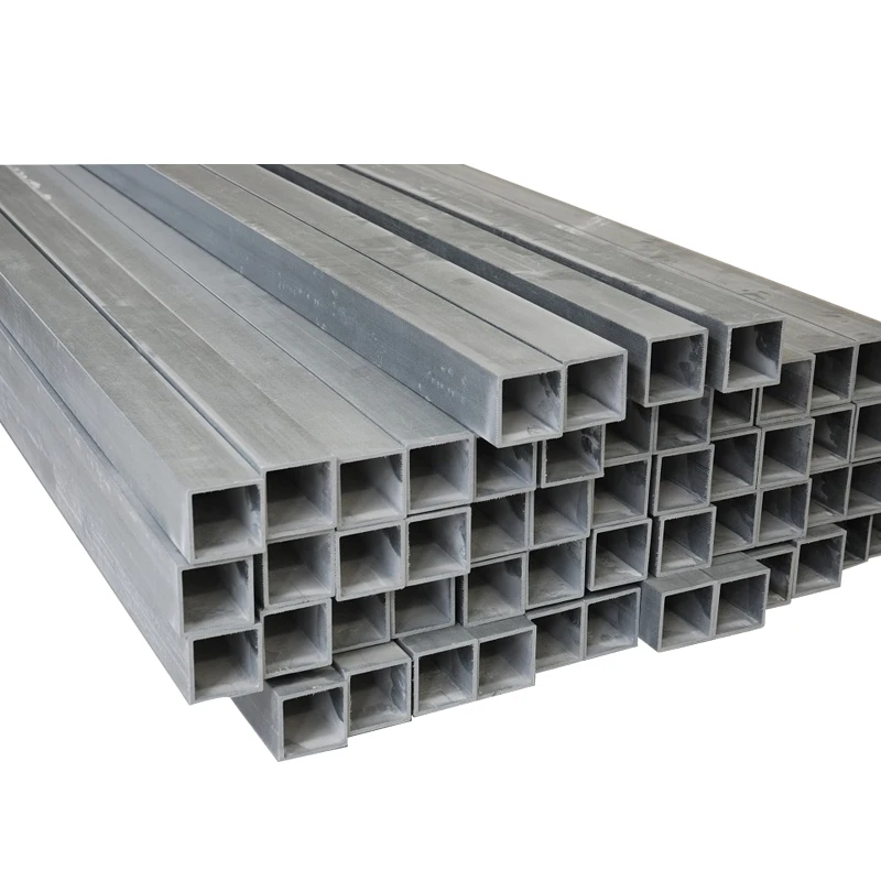 Customized High Performance Reinforce Fiberglass Square Tube Pipe For Supporting Thickness 5MM