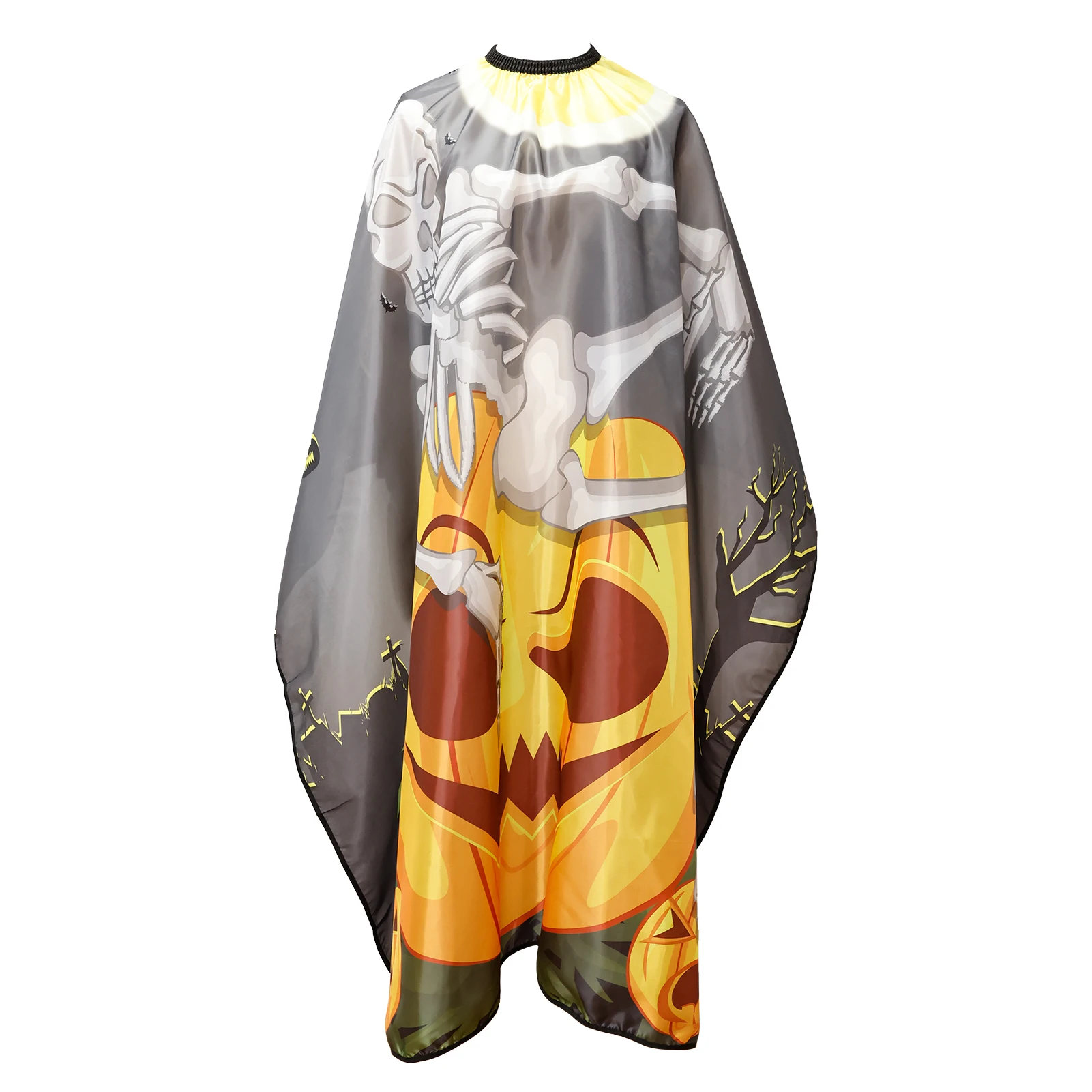 Halloween Skeleton Custom Hair Salon Cape Hairdressr Stylist Apron Professional Hair Cutting Barber Cape Halloween Decoration