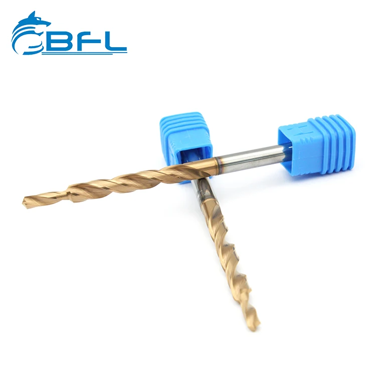 BFL Solid Carbide 2 Flute Drill Bit For Metal Drilling , Tungsten Carbide Drill Bit For CNC machine