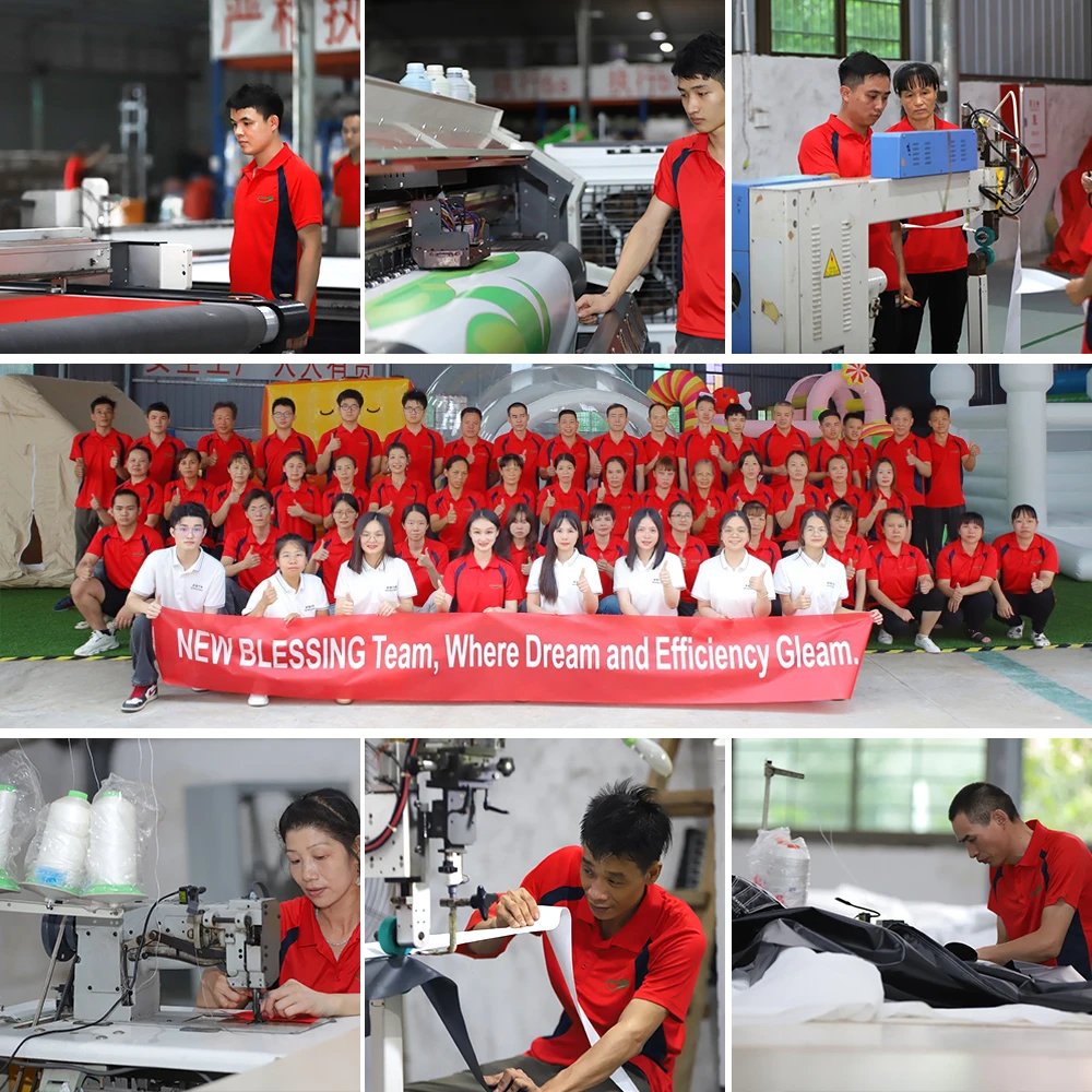 HAPPY LION Inflatable bouncy castle with Pool,giraffe them slides backyard inflatable water slide