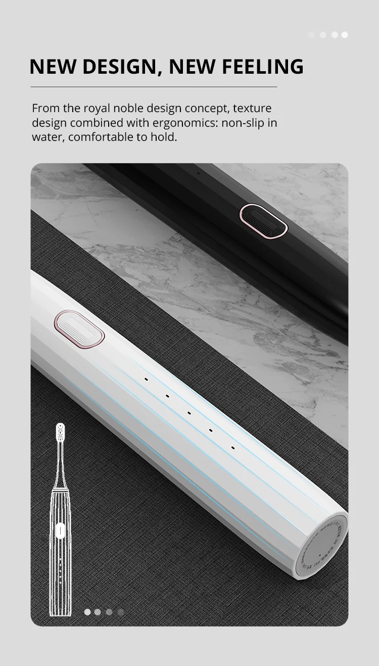 Home Use Travel Rechargeable Automatic Smart Adult Electric Sonic Toothbrush For Adult Group