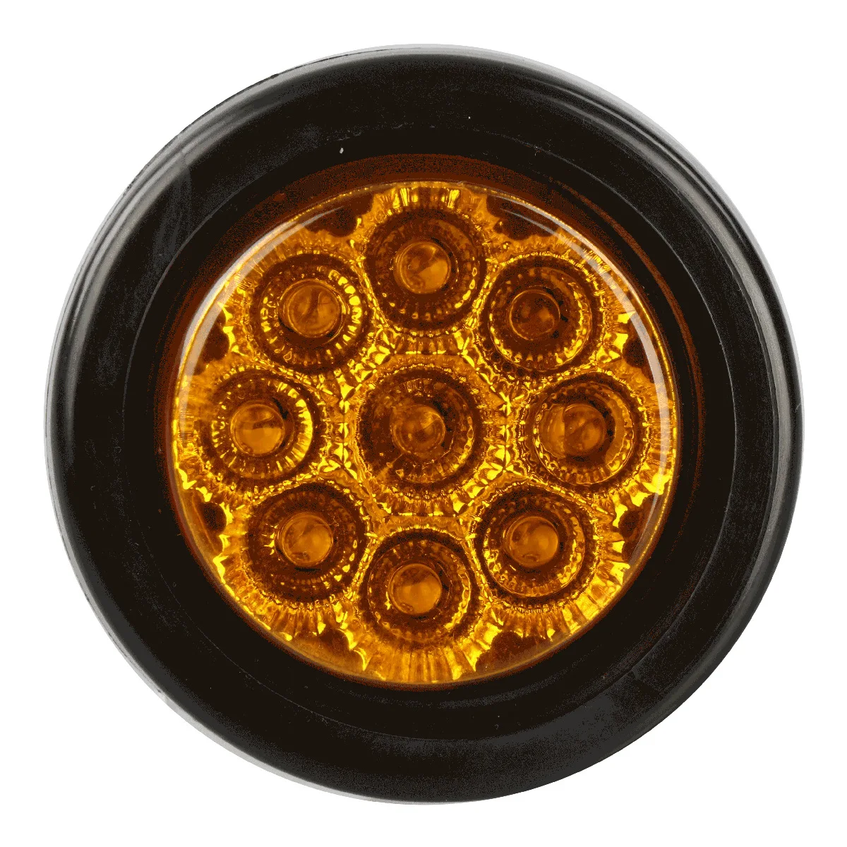 2 Inch Amber Led Truck Trailers Tail Light 12/24V Round Clearance LED Side Marker Lamp KD053