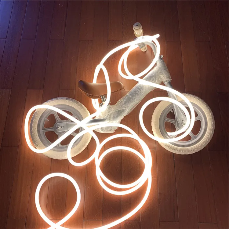 120 LED soft rope tube DIY logo holiday decoration Outdoor Dmx RGB RGBW Dmx Disco flexible 8*16mm flex led neon light