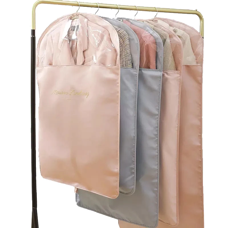 Luxury Reusable Durable Clothing Cover Bag Suit Cover Storage Wedding Dress Suits Garment Bag With Zipper