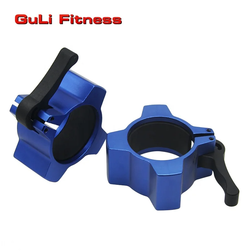 Алюминиевый зажим для штанги OB 50 мм, фиксирующий воротник, быстросъемные зажимы для тяжелой атлетики, фиксирующие воротники для тренажерного зала 2 дюйма