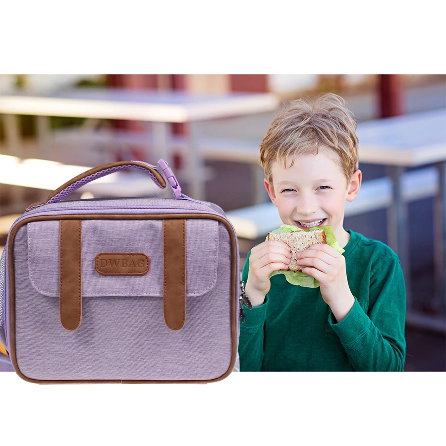 Insulated Lunch Bag for Men Women, Splash Proof Mini Portable Reusable Thermal Lunch Box Cooler Tote for Adults & Kids