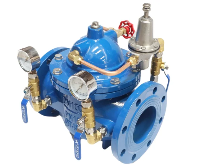 30years factory manufacture pressure reducing valve ductile iron soft seal water pressure reducer valve