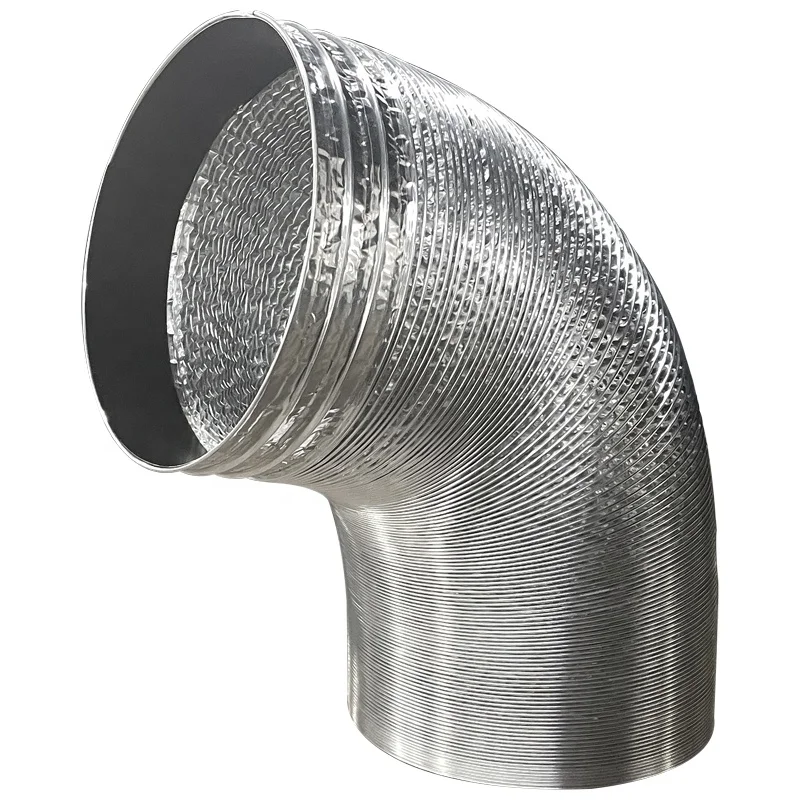 Air conditioning system aluminum foil round HVAC Insulated Flexible Connector Hydroponics ventilation heavy Duct