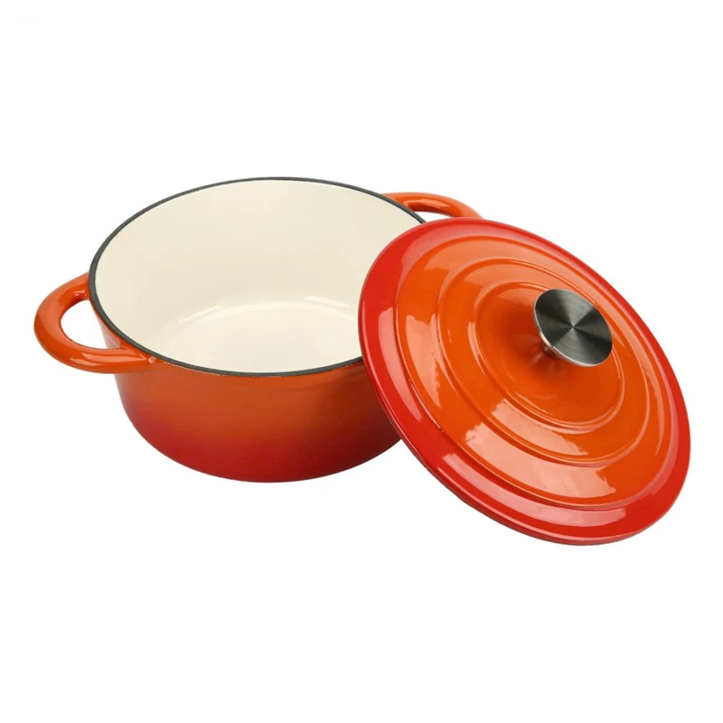 SJP027 Custom Round 29cm colorful Enamel casseroles pot non stick cookware Cast iron dutch oven