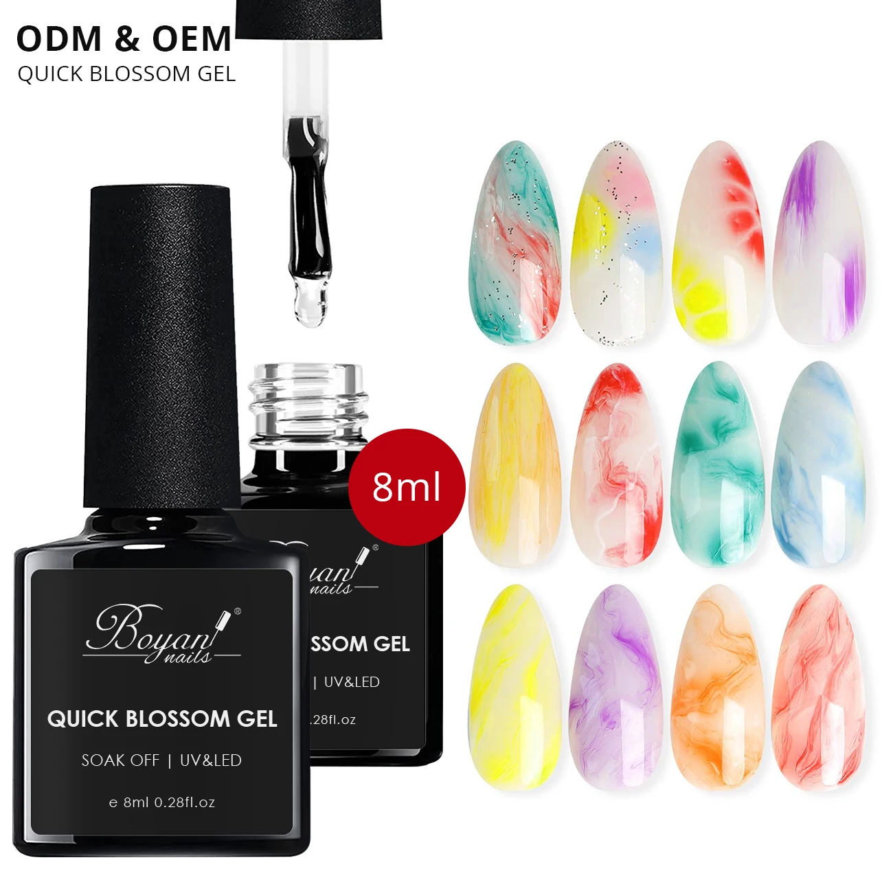 SCI factory supply customized label natural effect quick rose nail blossom gel polish