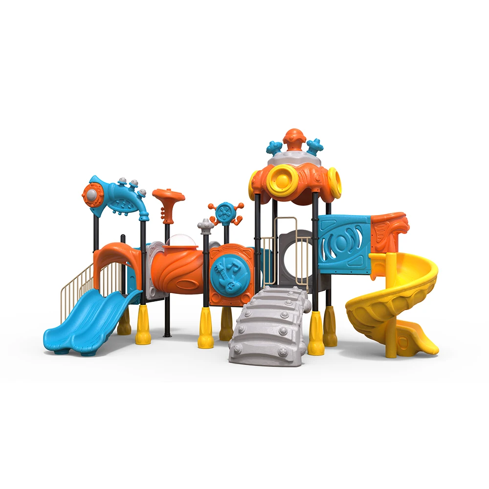 New design cheap outdoor playground fun child  plastic  slide