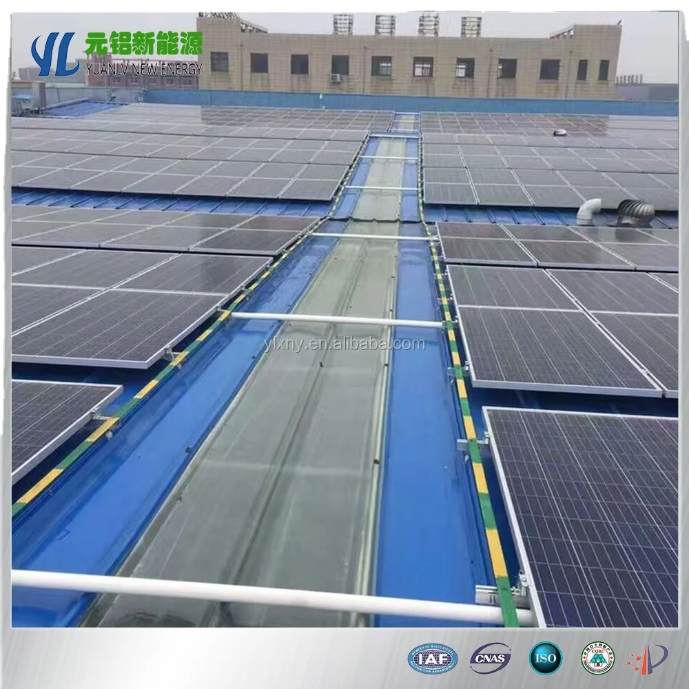 Aluminum Scafolde Structure FLAT ROOF BALLASTED AND LINKED SYSTEM