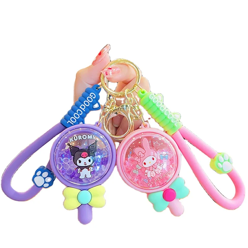 DHF Cartoon Sanrioed Big-eared Dog Mosquito Repellent Aromatherapy Key Chain Car Key Pendant Student Backpack