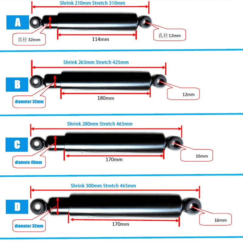 Large Industrial Washing dryer Machine shock absorber parts of washing machine