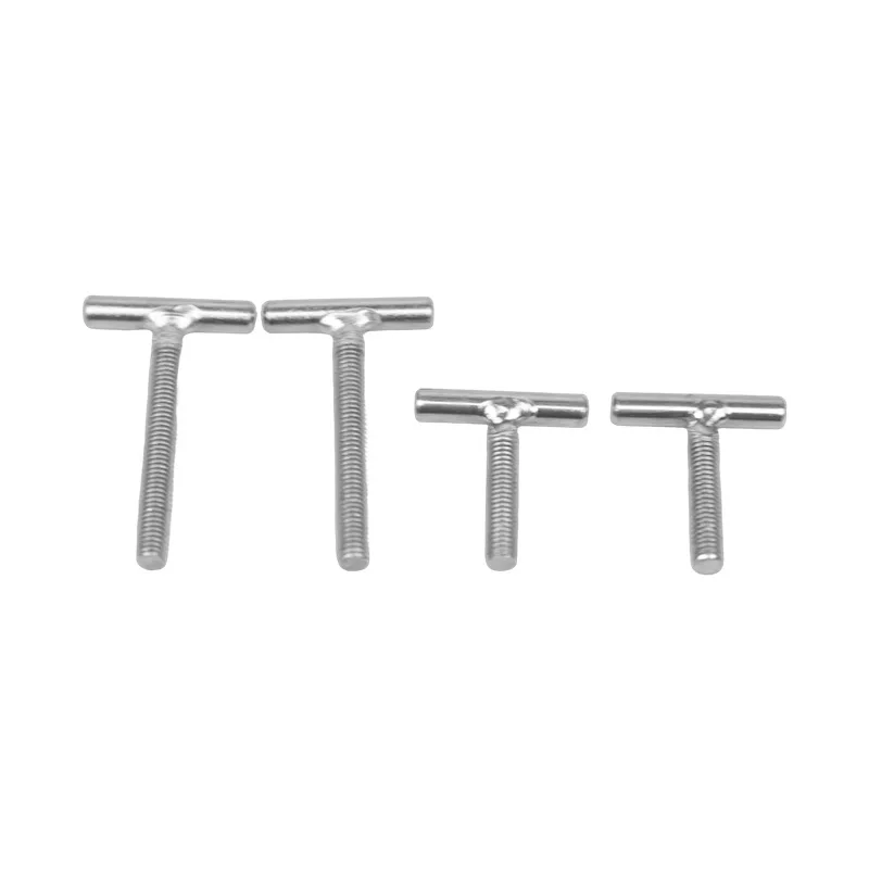YH Customized M6 M8 M10 M12 Stainless Steel T Shaped Bolt 304 316 Half Threaded Welding Bolts