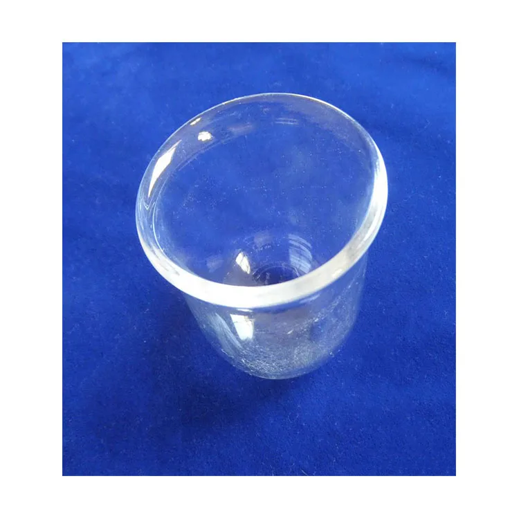 Customized High purity  heat resistance  quartz glass crucible Transparent  quartz crucible