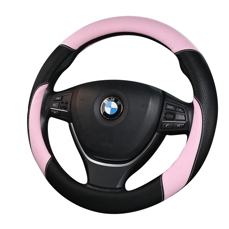 Automobile interior accessories manufacturers directly sell customized logo 38cm sports high-quality PU steering wheel cover
