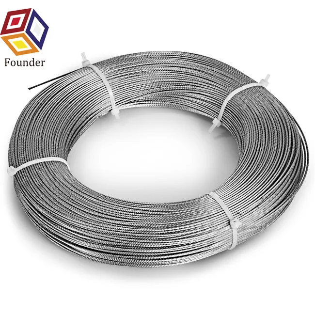 High Quality Architectural Balustrade Balcony Railing 12mm 16mm 1/2 Inch Stainless Steel Wire Rope