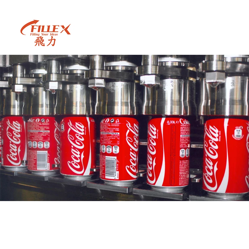 Red Bull Energy Drink Can Filling Line Soda Water Can Filling Machine For Carbonated Drink