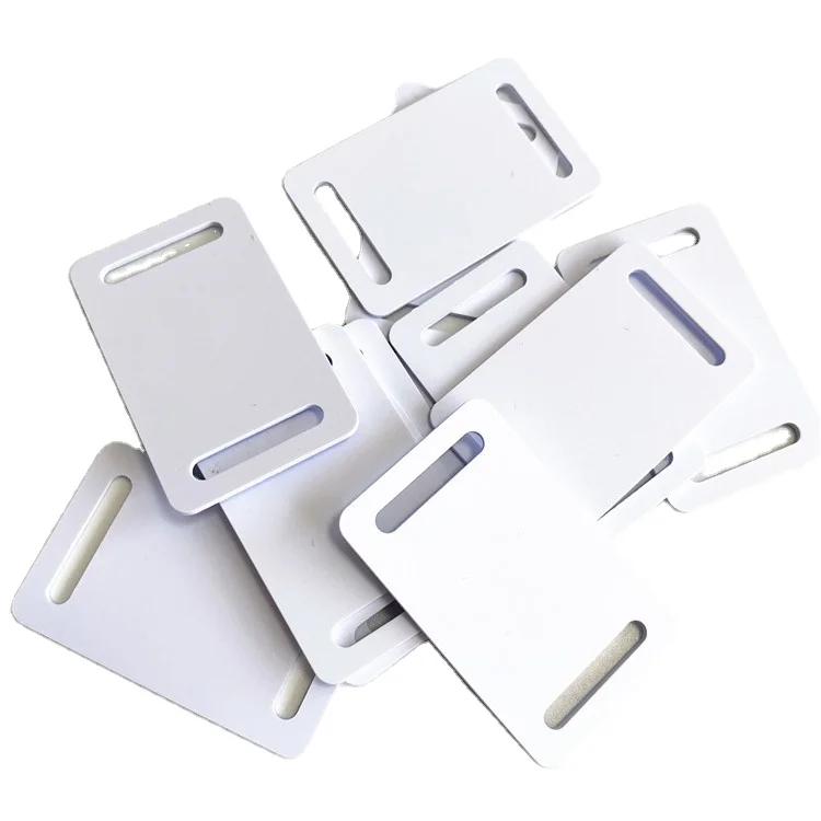 Long reading range passive contactless blank white 40x20mm 125khz rfid mini card em4200 for embedding