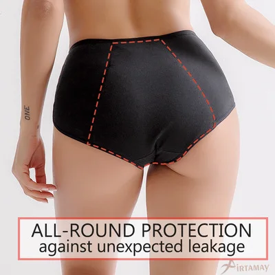 Хлопковые женские менструальные трусики, непромокаемые трусики, физиологическое нижнее белье, водонепроницаемые трусы