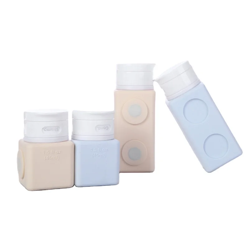 Latest Design With Magnet Containers Empty Lotion Shampoo Cream Soap Conditioner Cosmetic Perfume Silicone Travel Bottle