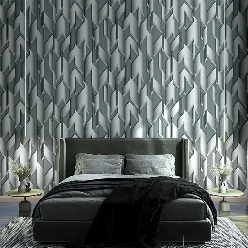 2023 Nordic Abstract PVC 3D Wallpaper for Bedroom Walls Living Room Hotel Home Decor Stripe Vinyl papier paint Decoration