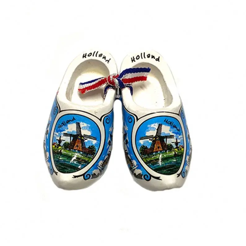 custom wholesale natural home deco souvenir Holland Souvenirs Wooden Shoes Dutch Clogs