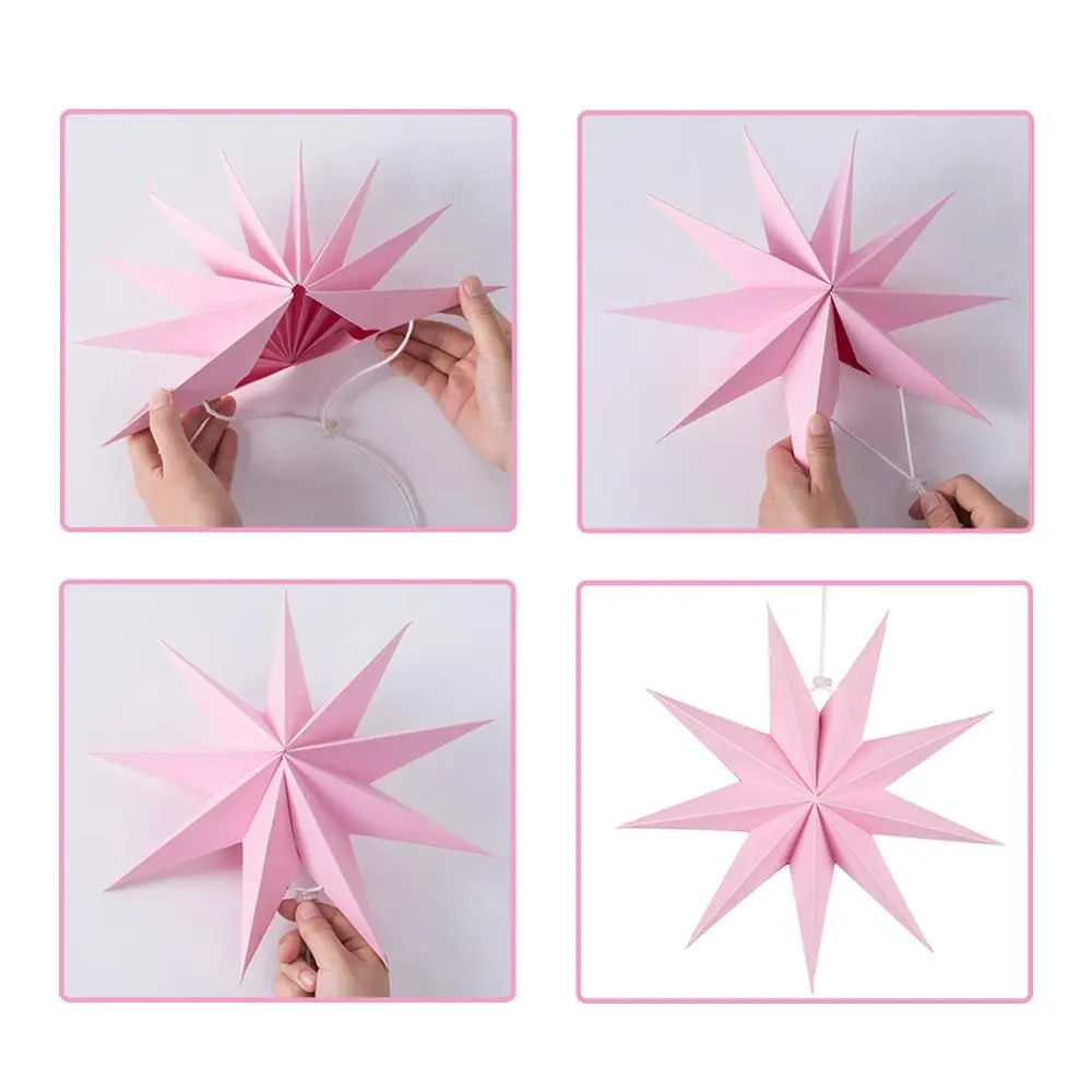 Wholesale Hanging Paper Star Lantern for Christmas Ornaments