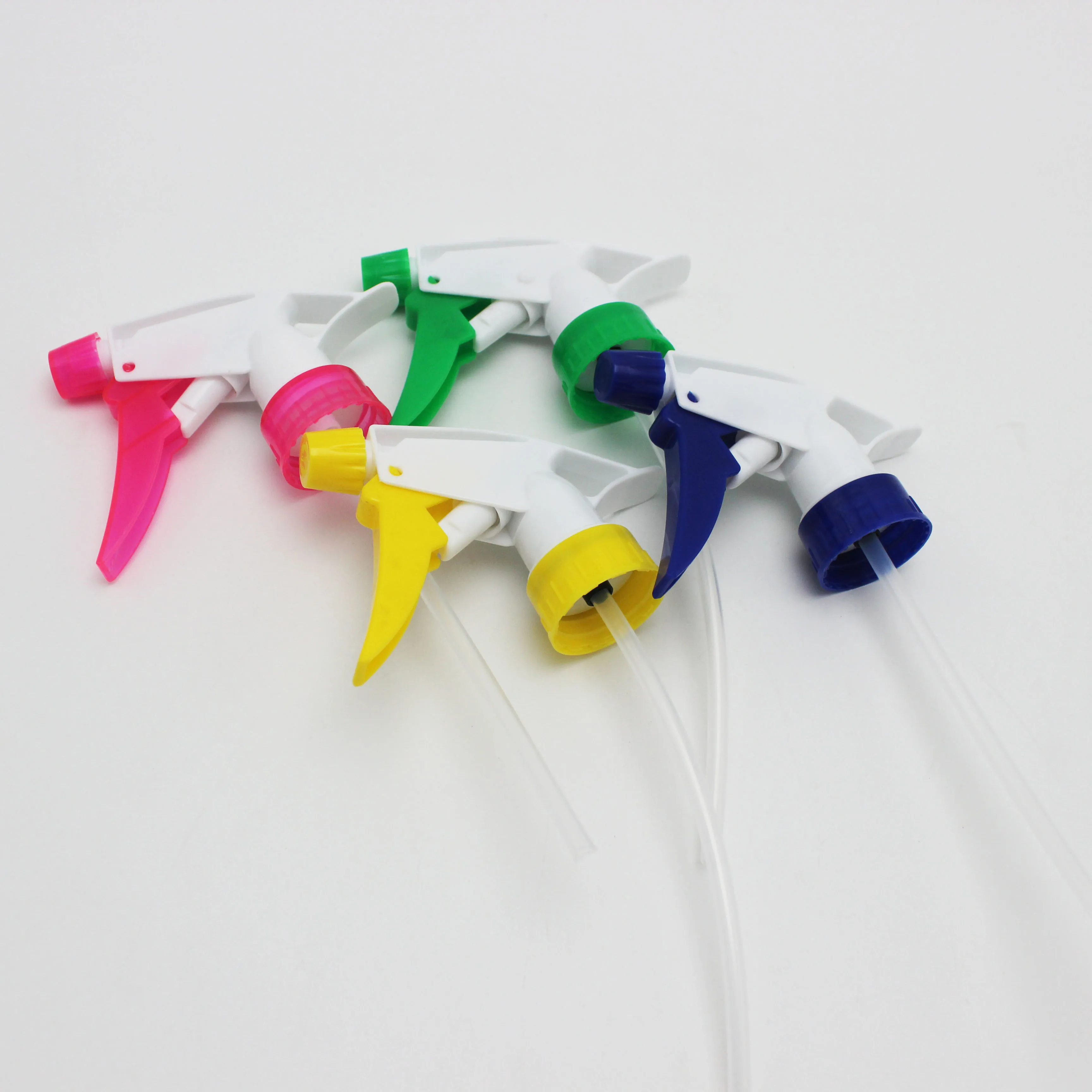 Wholesale empty 500ml Candy-colored Clear watering can Small household spray bottle Hand pressure spray bottle With Plastic pump