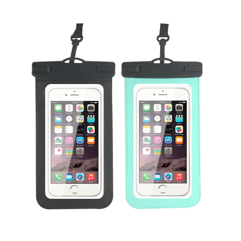 Customized Plastic Phone Waterproof Bag Transparent PVC Waterproof Phone Case Outdoor Swimming Waterproof Bag For Mobile Phone