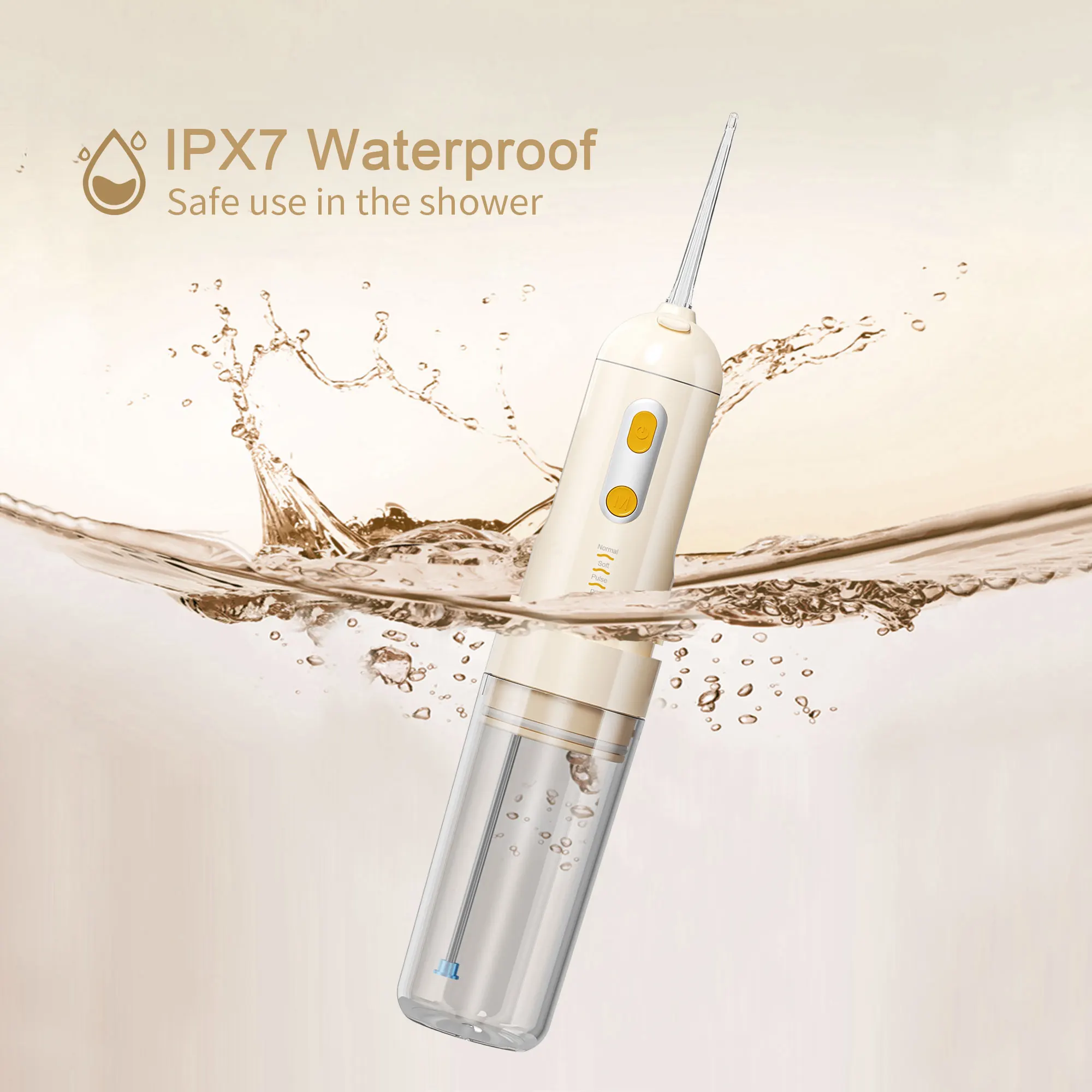 Manufacturer Water Flosser Teeth Cleaning Cordless Oral Irrigator With 3 modes 4 Jet Tips Tooth Flosser