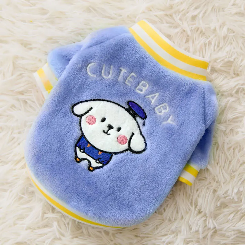 Maychan Fashion Spring Aumtum Winter Fleece Cute Animal Pattern Warm Super Soft Small Pet Dog Cat Clothes