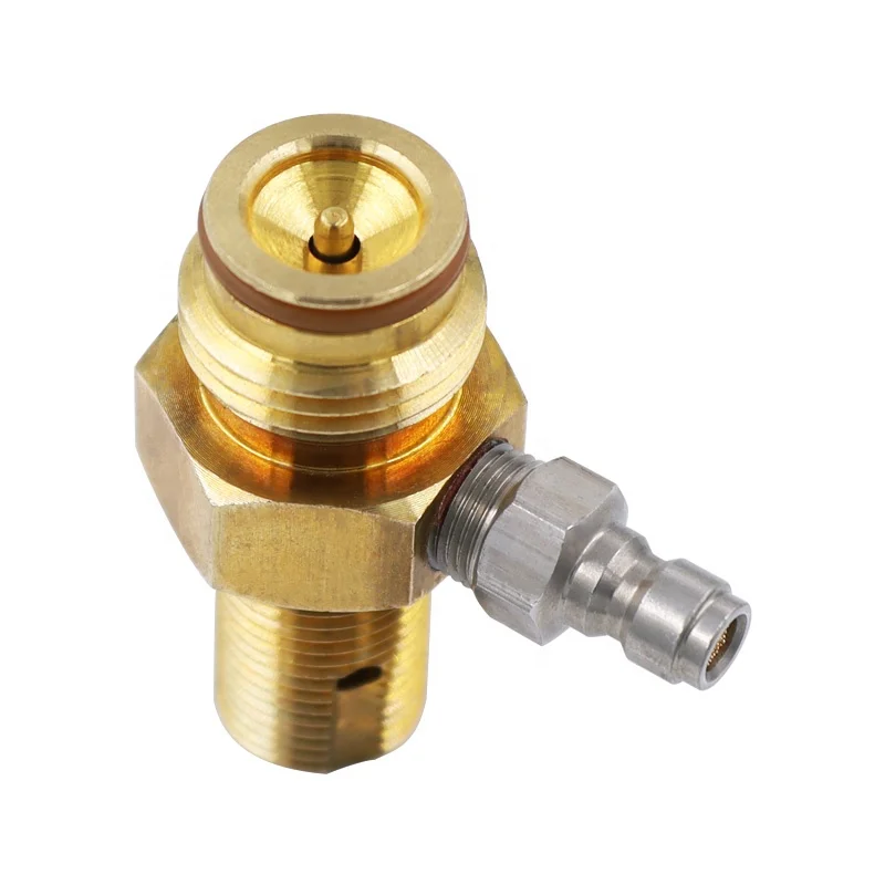 New Universal Replacement CO2 Pin Valve for C02 Paintball Tanks Cylinders with 8mm male quick adapter