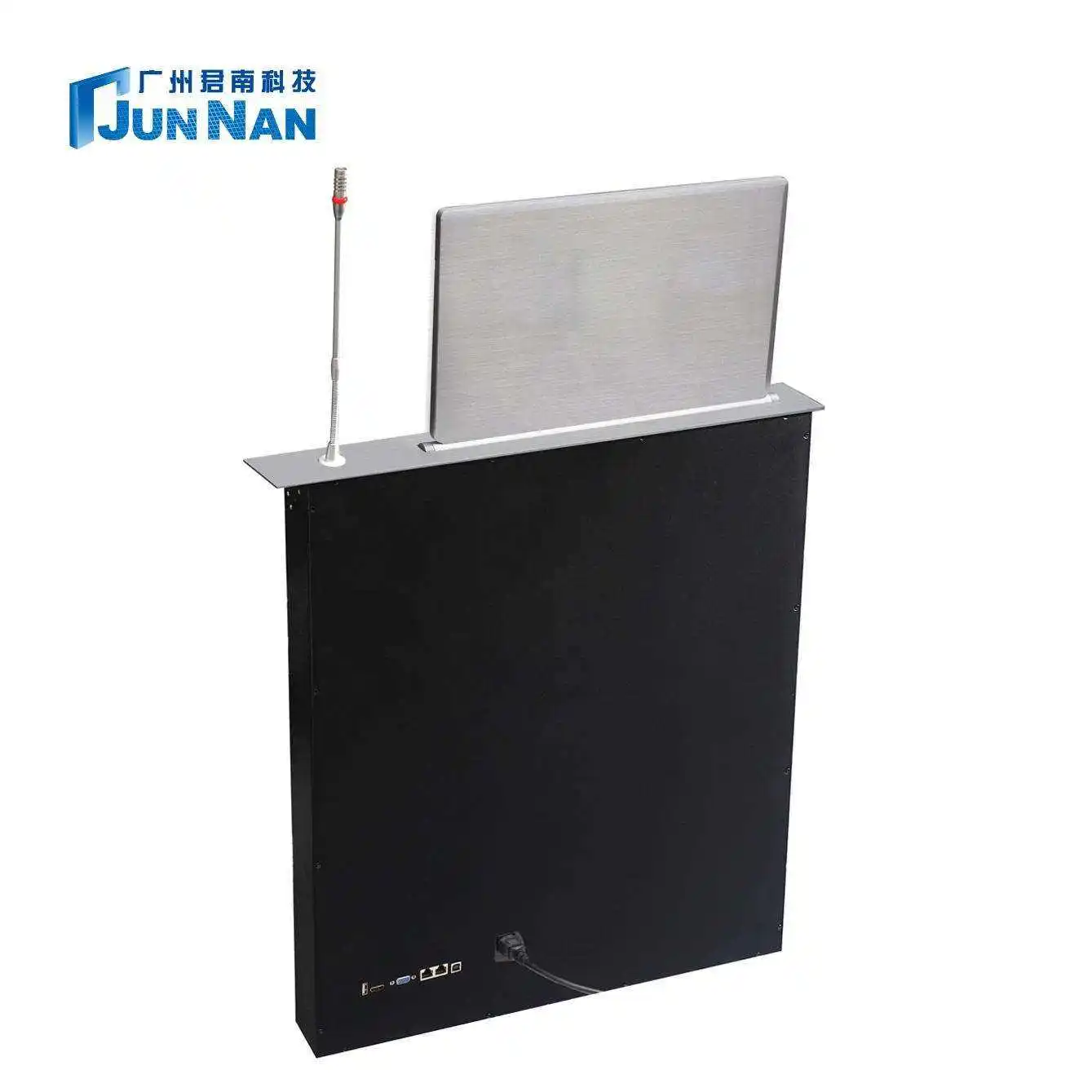 Factory Price Wholesale Intelligent Desktop Pop TV Lifter Motorized Hidden Monitor Lift for Paperless Meetings Video Function