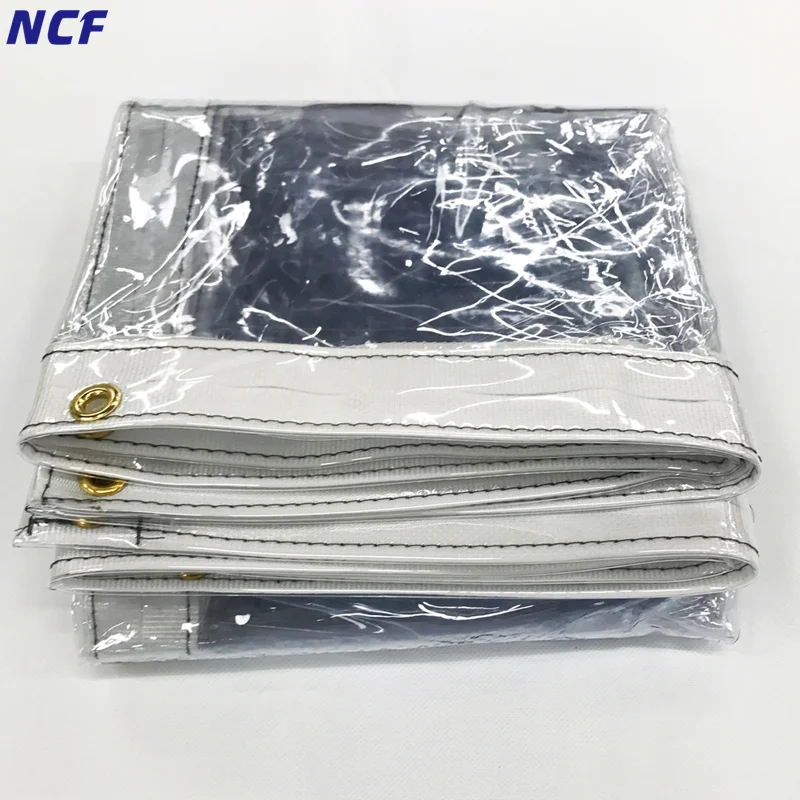 Clear Vinyl PVC Tarp Waterproof Tarpaulin 100% Tarps for Camping, Plants Greenhouse, Cars, Patio and Pavilion