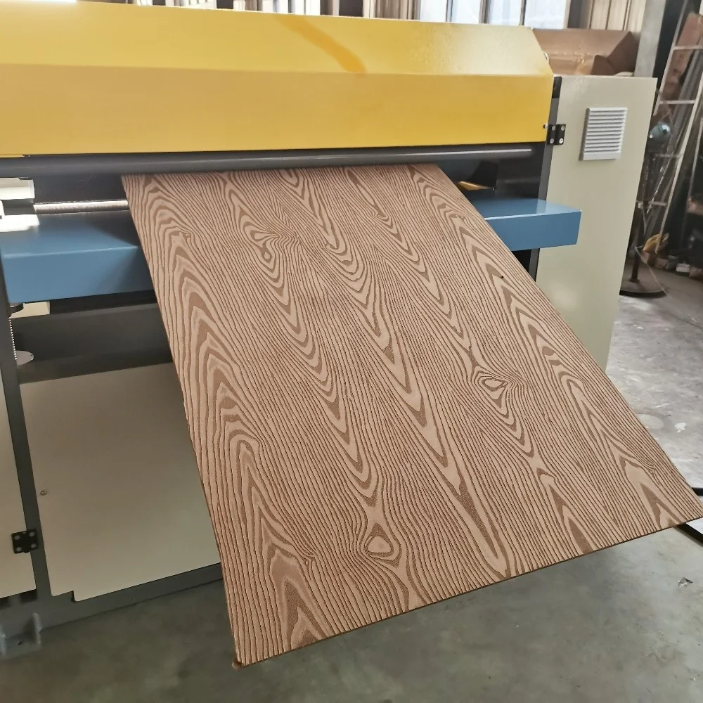 Wood Grain Texture Forming Roller Mold Solid Wood Embossing Machine For Mdf Board Plywood